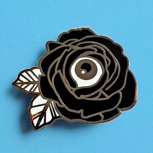 Pins, Brooches YAOJIE Flower Of My Eye Magic Witchy Brooch Pins Enamel Metal Badges Lapel Pin Jackets Fashion Jewelry Accessories