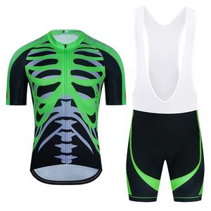 Bicycle Clothing 2021 Summer Quick Dry Breathable Man Cycling Maillot Ropa Ciclismo Hombre Verano Skeleton Bike Jersey Set DT20