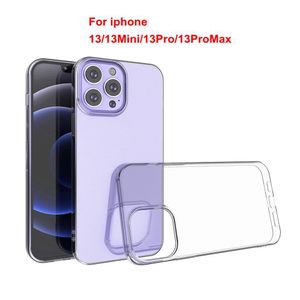 1.5mm macio TPU Anti-Knique Capas telefônicas transparentes transparentes para iPhone 13 12 11 Pro Mini x XS Max XR 6 7 8 Mais Capa de Proteção Slim