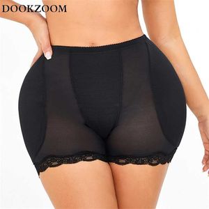 Büyük Spong Karın Kontrol Külot Mide Kalça Pad Firma Kontrol Shapewear Vücut Şekillendirici Popo Kaldırıcılarda Bodysuit Booty Butt Enhancer 211116