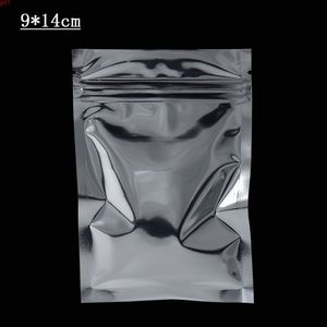 Zip Lock Mylar Pakiet Torby Suszone Żywność Coffee Herbata Piesłoszoodporne Aluminium Folia Pakowanie Wouch Płaska Samopliwościowa Bag 100 Sztuk / Lohigh Quatity