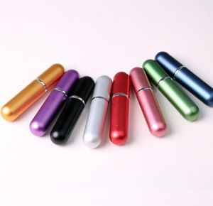 2022 Ny 5ml Refillerbar Portable Mini Parfymflaska Resenär Aluminium Spray Atomizer Tom Perfumery Bottle