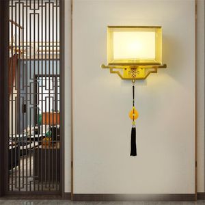 Wholesale tv for hotels for sale - Group buy All Copper Fabric Luxury Wall Lamp Living Room TV Background Wall Lamp Hotel Art Decor Villa Corridor Bedroom Bedside Light