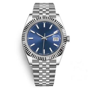 High Cost Effective New 41mm Datejust Sapphire Blue Black Watch Stainless Steel Clasp Automatic Movement 2813 Mechanical Men Big President Desinger Gift