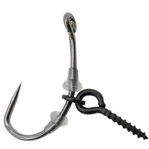 Fishing Hooks 50pcs Carp Boilie Screw With Solid Ring Bait Tool Chod Rigs Hair Tackle Accessory Leashes