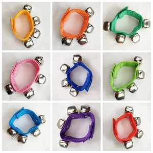 Baby Hand Wrist Bell Toy Party Supplies Jingles Shake Percussion Kids Early Educational Dancing Toys Bracelet Foot Musical Instrument ZWL107