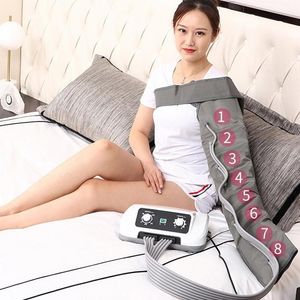 8 Kavitet Pressoterapi Komprimering Leg Foot Massager Vibration Infraröd terapi Arm Midja Pneumatisk luftvågtrycksmaskin