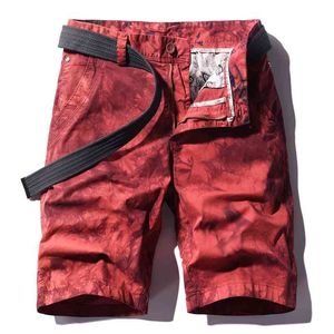 Männer Sommer Marke Klassische Mode Relaxed Fit Baumwolle Cargo Shorts Hip Hop Taschen Gewaschen Vintage Denim 210716