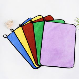 Microfiber Household Kitchen Towel Anti-Grease Non-stick Oil Wiping Rags Super Absorbent Car Cleaning Cloth Soft Washing Dish Towels 30*40CM/12*16INCH JY0763