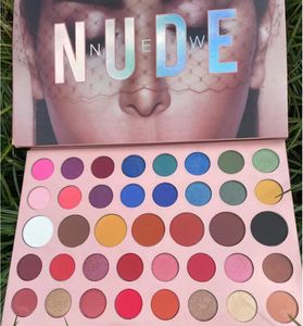Nowe Nude 39 Odcienie Metalowe i Pościski Eyeshadow Sweatoodporne i wodoodporne cienie Eye Rainbow Eyeshadow Palette, Łatwe połączenie Fusion Color