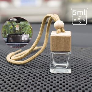 10 / 30pcs 5ml bilparfymflaska för eteriska oljor Air Freshener Auto Ornament -Styling Hängsmycke Hot Accessories