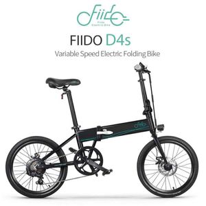 FIIDO D4S 10.4Ah 36V 250W 20 Inches Folding Fat Ebike Moped Bicycle 25km/h Top Speed 80KM Mileage Electric Bike[EU Direct]