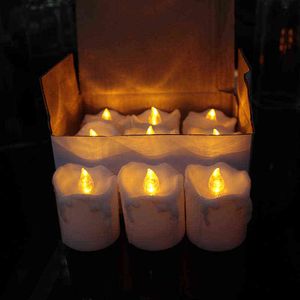 Candele LED lunghe con timer 6 o 12 pezzi, Candele a LED decorative alte, 6 ore accese, 18 ore spente, candele a batteria con timer