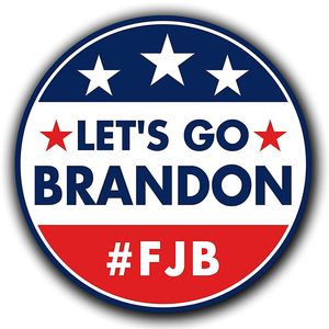 FBJ Låt oss gå Brandon klistermärken Partihandel Hotsale USA President Biden klistermärken för telefon Skateborad Bagage Notebook Dekaler