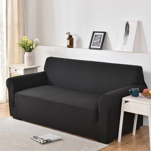 Sofa Covers For Living Room Solid Color Corner Elastic Spandex Slipcovers Couch Cover Stretch Towel L Shape Need Buy 2piece 211207
