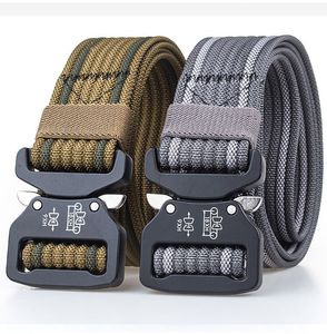 Bearing Tactical belts Gear Heavy Duty Belt Nylon Metal Buckle Patrol Waist Hunting Accessories