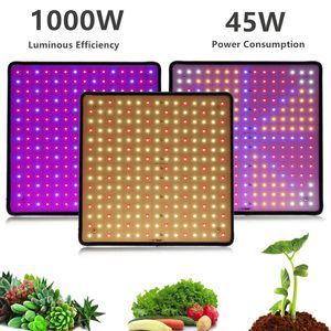 1000W LED Grow Light Panel Vollspektrum Phytolampe AC85-240V EU/US-Stecker für Innenzeltpflanzen Wachstumslampen