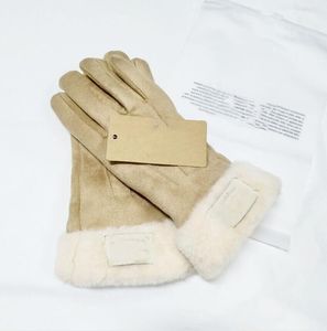2021 Design Damenhandschuhe für Winter und Herbst Kaschmir-Fäustlinge Handschuhe mit schönem Fellknäuel Outdoor-Sport warme Winterhandschuhe 5621