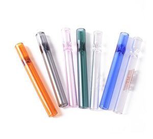 Thick Pyrex OG Glass Pipe 4Inch One Hitter Pipes Steamroller Filters Smoking Accessories Hookah Holder For Tobacco Dry Herb Oil Burner Dab Rig