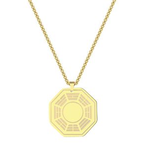 Hänge halsband kinitial mode buddhism yin yang för kvinnor rostfritt stål sanskrit yoga talisman choker gåvor smycken