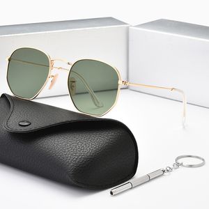 Cool sunglasses Classic polarized sunglasses Female designer 2023 Luxury alloy metal Polaroid HD tempered glass lenses Retro glasses Sunglasses