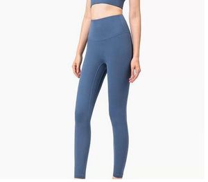 Fitness modellante Atletico Solido asciutto Donna Ragazza Maglia alta Vita Corsa Yoga Abiti Donna Sport Leggings completi Pantaloni Allenamento Viola 64