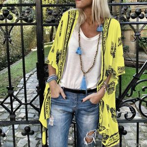 Women's Jackets Arrival Women Ladies Floral Beach Kimonos Blouse Chiffon Cardigan Shawl Cover Up Tops Summer