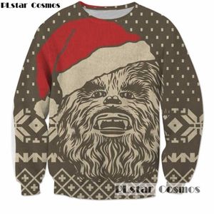 PLstar Cosmos Frauen/Männer Sweatshirts Weihnachtsmütze Hip Hop 3D-Druck Harajuku Pullover Pullover Paar Kleidung Hoodies S-5XL 211116