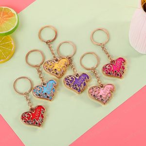 Portachiavi con ciondolo a forma di cuore carino per portachiavi da donna Anelli Portachiavi per auto di lusso Accessori per borse con ciondoli Regali llaveros