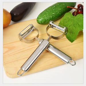 Dual Fruit Vegetable Kitchen Tools Peeler Peeler Cutter Sharp Stainless Steel Potato Carrot Grater Planing 20220111 Q2