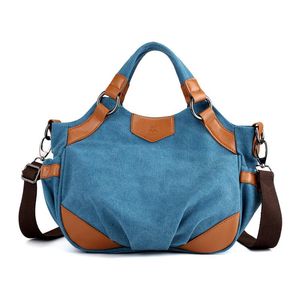 Wholesale women weekender bag resale online - Duffel Bags Women Canvas Handbag Casual Messenger Weekender Bag For Travel Shopping Durable Overnight