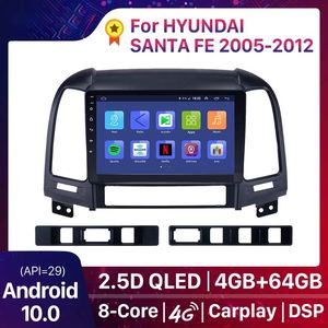 2 din Android 10.0 Car dvd Radio Multimedia Player For 2005 2006 2007 2008 2009 2010 2011-2012 HYUNDAI SANTA FE