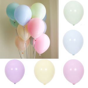 100 pz 12 pollici Macaron Balloon Wedding Baloons Rotondo genere rivelare principessa decorazioni festa di compleanno bambini adulti mariage L0220