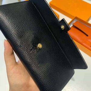 2022 High Quality Coin Purses Designer Wallets Cardholder Long Style luxurys Men and Women Purse Lady Pocket Fashion wallet with b195M