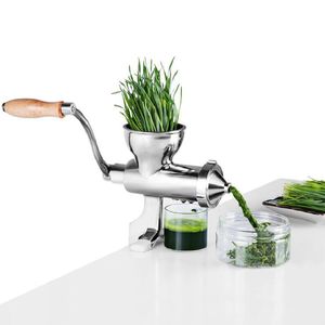 Wholesale slow juice extractor for sale - Group buy Portable Manual Apple Orange Wheatgrass Juicer Machine Healthy Hand Slow Wheatgrass Juicer Extractor