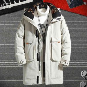 Piumino invernale da uomo Collo in pelliccia Addensare Puffer Parka Uomo -20 gradi Casual Streetwear Cappotto hip-hop Giacca a vento da uomo calda