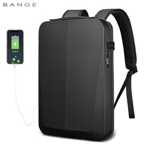 Usb BANGE Men's Business Backpack Anti-Theft Computer Bag Big Capacity 15.6 Inch Laptop Bagpack Men Elegant Waterproof 202211