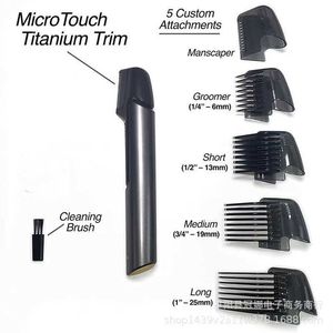 Titanium trimming barber tool body back shaver handheld trimmer shaper head shaver for menshavers hair remover bodyrazor P0817