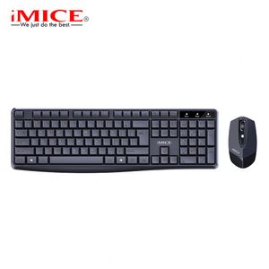 AN-100 104 Keys Keyboard Mouse Set Wireless 2.4G Adjustable Ergonomic USB KeyboardSilent 1200DPI Keyboard Set For Laptop
