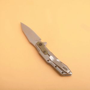 Special Offer 1369 Flipper Folding Knife 8Cr13Mov Stone Wash Blade Aviation Aluminum + G10 Handle Ball Bearing EDC Pocket Knives With Retail Box