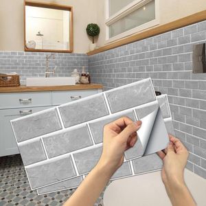 Wall Stickers Dirt Resistance Grey Marble Imitation Tile Bathroom Cabinet Renovation Stairway Riser Decoration Mural Removable