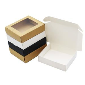 Gift Wrap 14x11.5x3.5cm Vliegtuigen Bruin Verpakking Kraft Papier Box voor Sieraden \ Bruiloft \ Candy \ Crafts \ Cake \ Handgemaakte zeep verpakking dozen