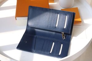 Luksusowy projektant portfel drukowane dżinsowe torebki Nigo wczesna seria wiosny uchwyt na karty jeansowy prostokątny torebka Smukła Jean Walle287a