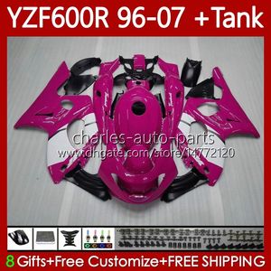 Carrozzeria + serbatoio per YAMAHA YZF600R Thundercat YZF 600R 600 R 96-07 Carrozzeria 86No.48 YZF-600R 96 97 98 99 00 01 02 07 YZF600-R Rosa lucido 1996 2003 2004 2005 2006 2007 Carenatura