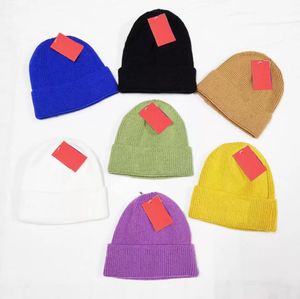 Moda Şeker Şapka Çekirdek-Spun Iplik Örme Şapka Bahar Güz Kış Caps Noel Beanies Man Kadın Spor Skullies için Chapeu Caps Pamuk Tasarımcı Yün Isıtıcı Başlık