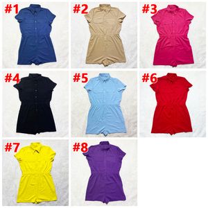 Novo verão feminino macacão de manga curta macacão plus size shorts macacões bodycon bodysuits casual preto vermelho ternos de salto calças de cor sólida dhl 5145