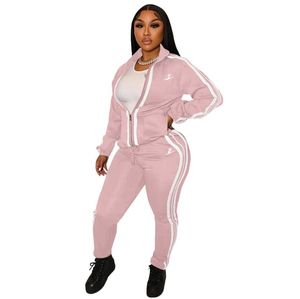 Kobiety dróg Dwa części zestawy Swater z kapturem Terry Wool i spodnie z literami Rozmiar dla Lady Slim Hoodies Knits Tracksuit Autunmn Winter Empears S-2xl