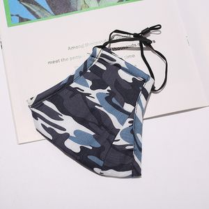 New Fashion camouflage cotton masks anti-dust and anti-haze can be cleaned children adult three-dimensional masks