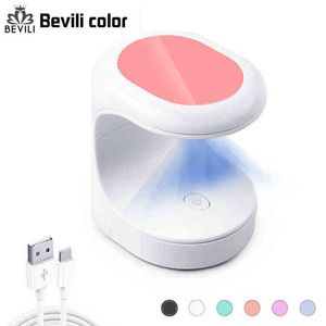 Nail Dryers Fashion Mini Dryer 16w Uv Led Lamp Gel Manicure Machine Single Finger Art Tool Polish Accessories 220225