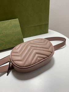 최신 벨트 허리 가방 Fanny Pack 레트로 및 세련된 공존 디자이너 패션 정품 가죽 벨트 웨이브 패턴 듀얼 사용 4 색 크기 18 * 11 * 5cm 팩